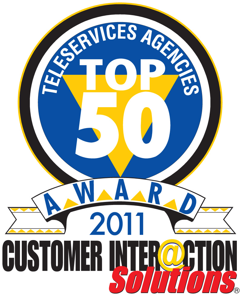 Top 50 Teleservices Agencies Award Logo