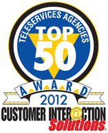 Top 50 Teleservices Agencies Award Logo